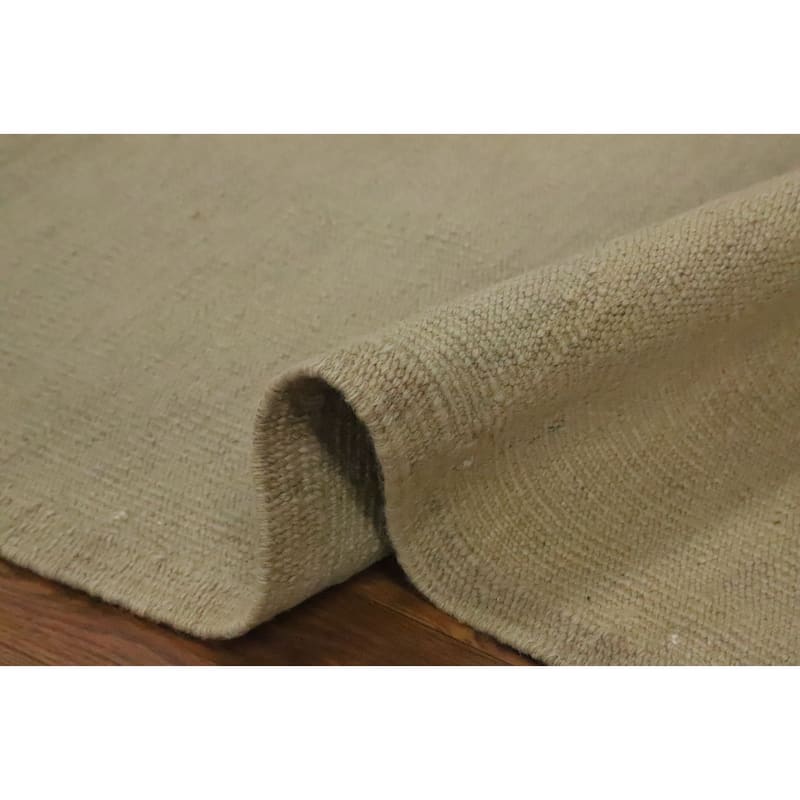 Hand Woven Oriental 100% Wool Carpet Southwestern Modern Beige & Ivories Kilim Area Rug - 11' 9'' X 9' 0''