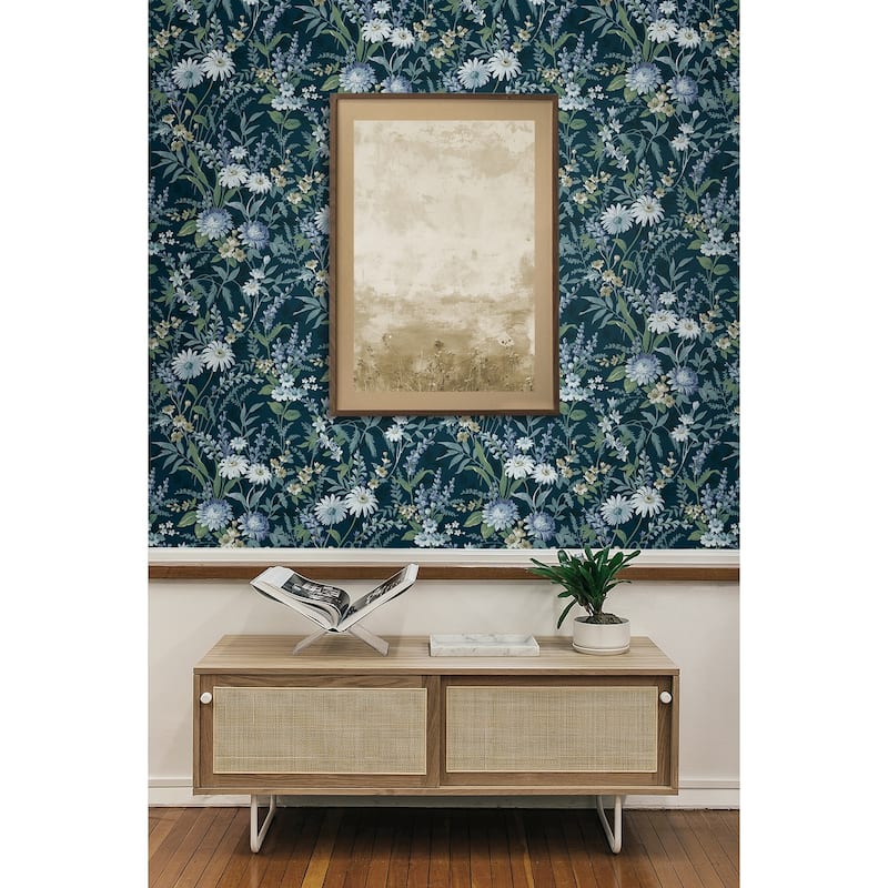 NextWall Vintage Floral Peel and Stick Wallpaper