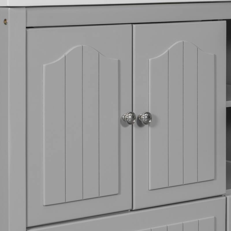 36" Bathroom Vanity with Solid Wood Frame