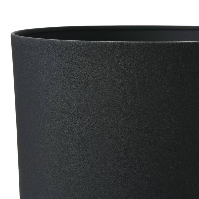 Textured Metal Footed Planters, Black Finish, Set of 3 (Holds 9", 8" & 7" Pots)