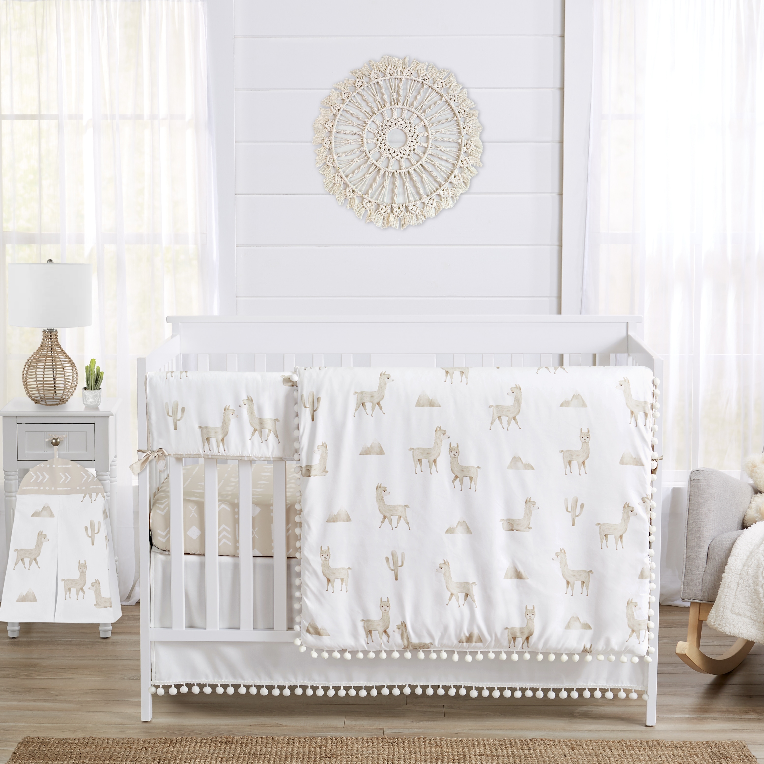 Pom pom sales crib skirt