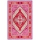 preview thumbnail 31 of 51, SAFAVIEH Handmade Bellagio Gracia Modern Oriental Wool Rug 5' x 8' - Red Pink/Ivory - Rectangle