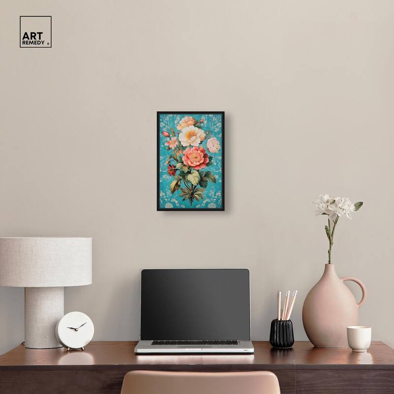 Floral Azure Ascent II Canvas by Art Remedy