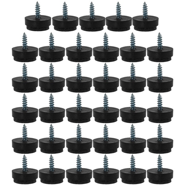 35pcs Felt Pad Nails Glide Slider 0.63"Dia for Wooden Furniture Leg - Black. Opens flyout.