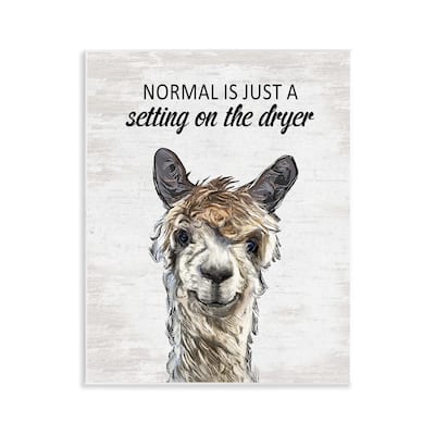 Stupell Normal is Just Dyer Setting Wall Plaque Art Design By Lettered and Lined