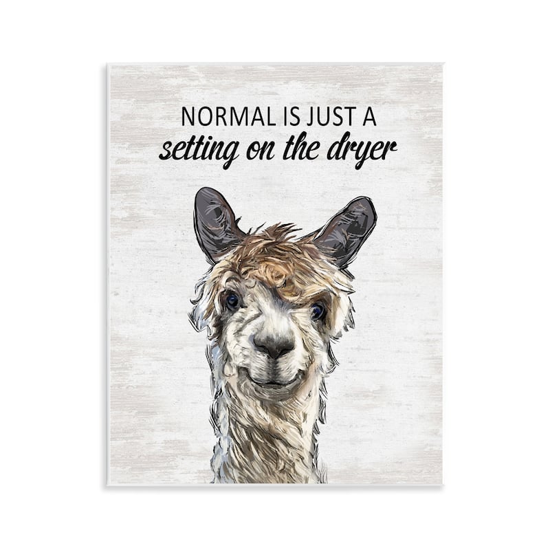 Stupell Normal is Just Dyer Setting Wall Plaque Art Design By Lettered and Lined - 11 x 14