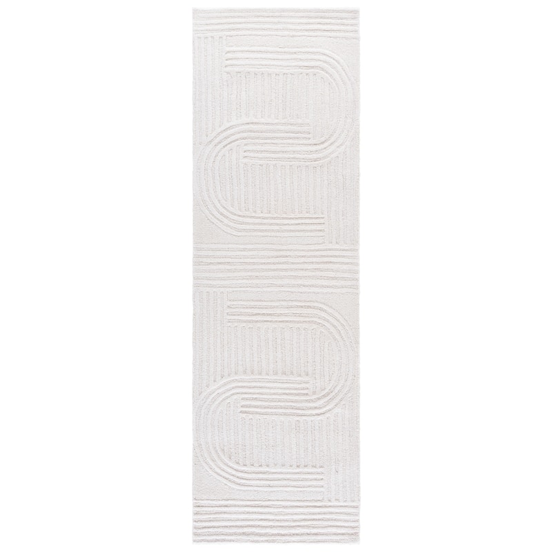 SAFAVIEH Handmade Metro Doralina Wool Rug - 2'3" x 8' Runner - Ivory