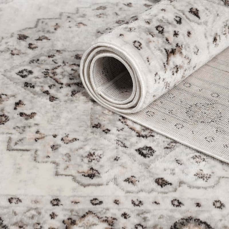 Superior Demelza Traditional Oriental Medallion Indoor Runner or Area Rug