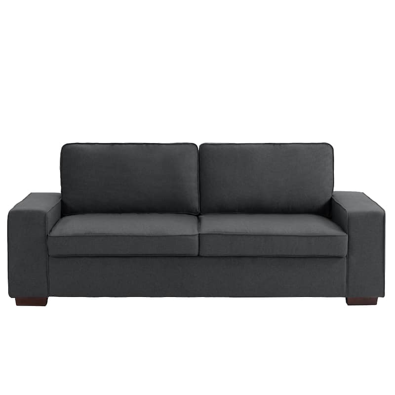 Modern 80" Upholstered Fabric 3-Seater Sofa