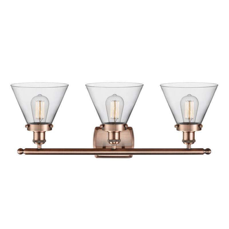 Innovations Lighting Ballston Urban Cone - 3 Light 28" Bath Vanity Light