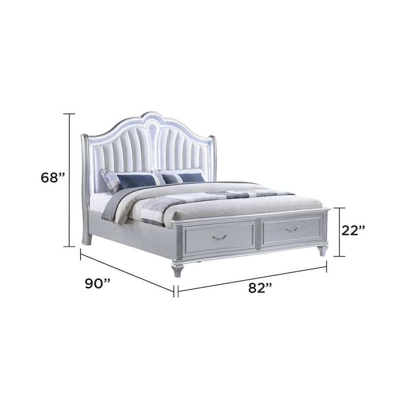 Mystic Queen Bed Silver