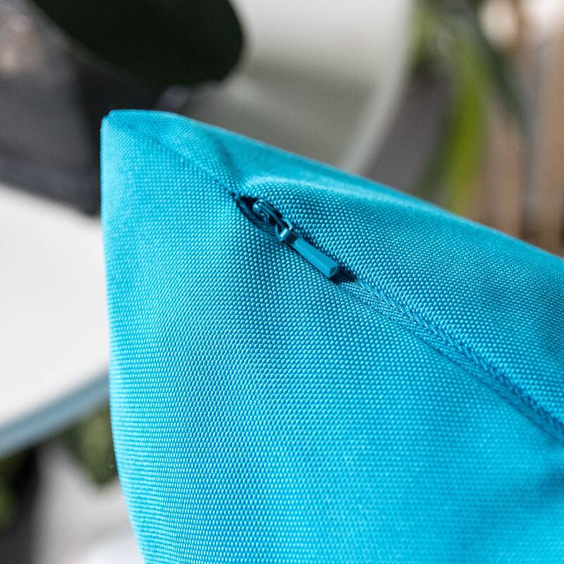 Outdoor Indoor Throw Pillow Weather Resistant Solarium Polyester 20x20 Inches