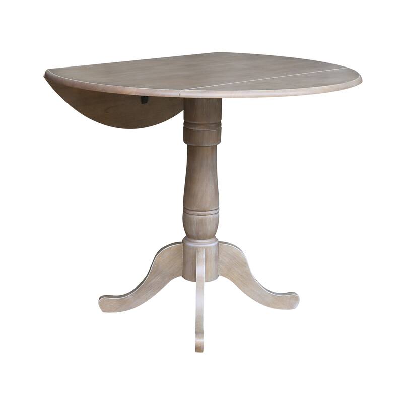 42 in. Round Dual Drop Leaf Dining Table