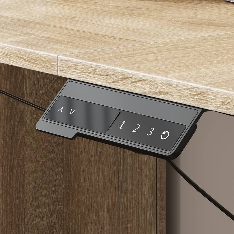 Super-Sized Standing Desk with Electric Lift - 63"x31.5"PC Desktop Electric Height Adjustable Standing Desk