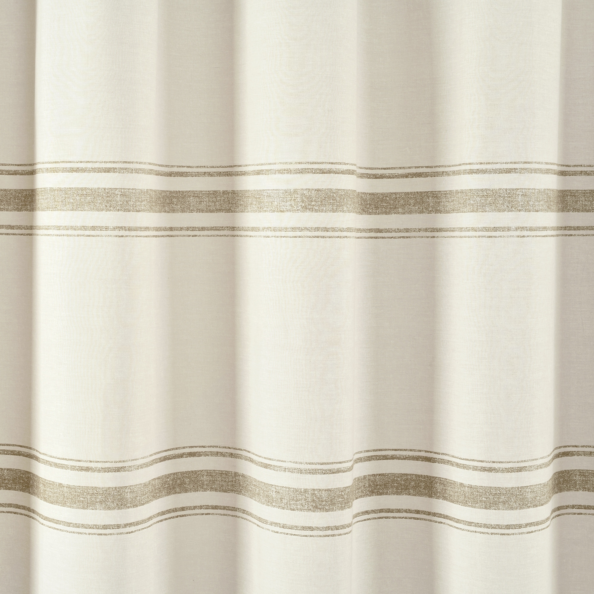 Farmhouse Stripe Shower Curtain by Lush Decor Rustic Bathroom Decor-image