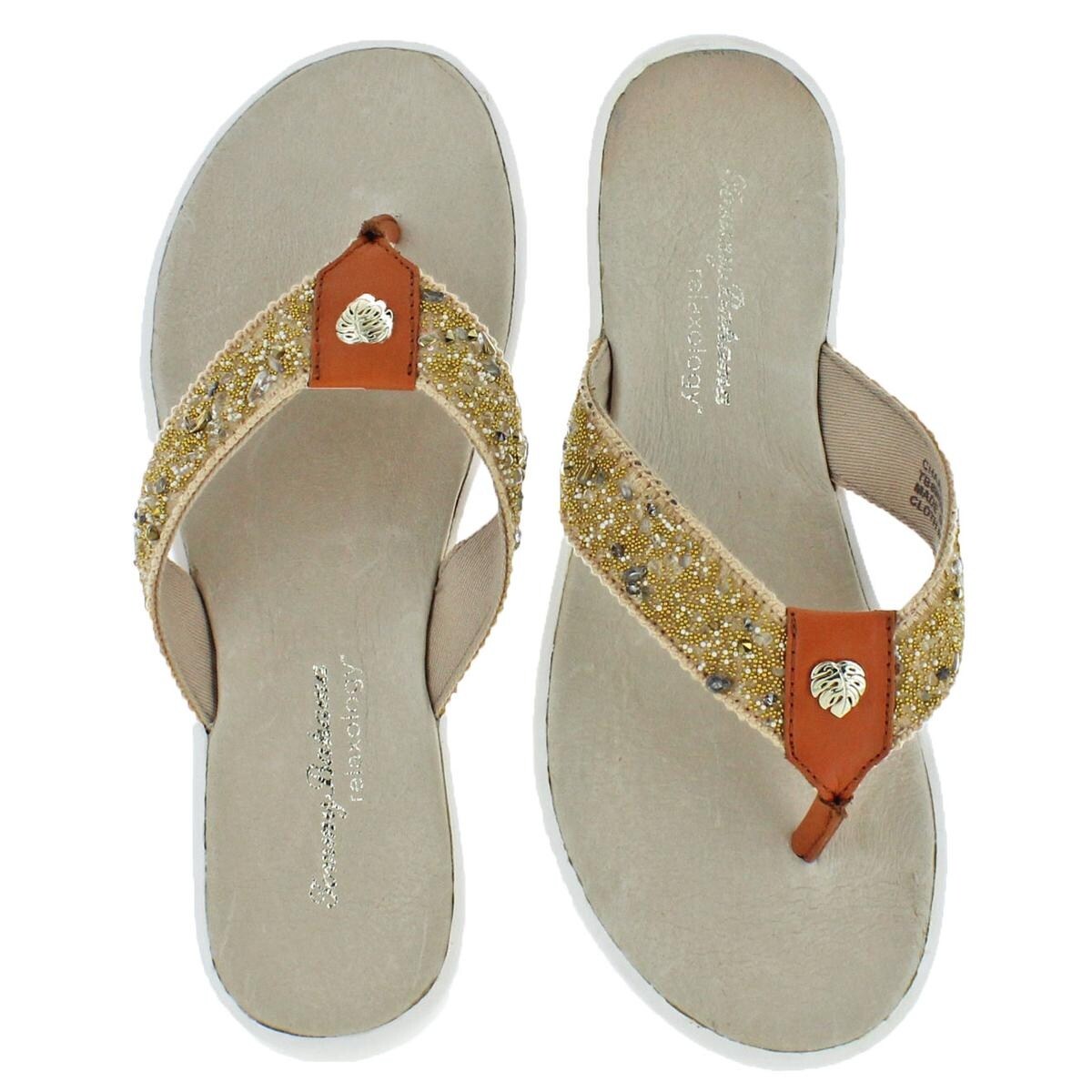 Shop Tommy Bahama Womens Charlotte Palms Thong Sandals Cloth