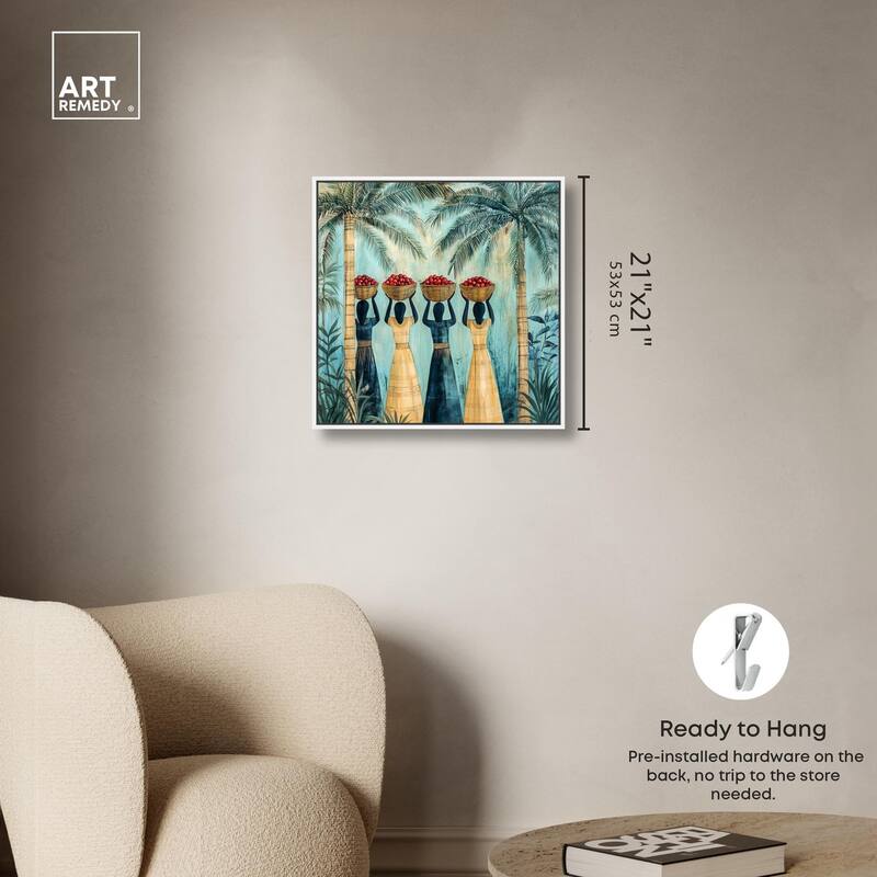 Walk Under Palms Canvas by Art Remedy