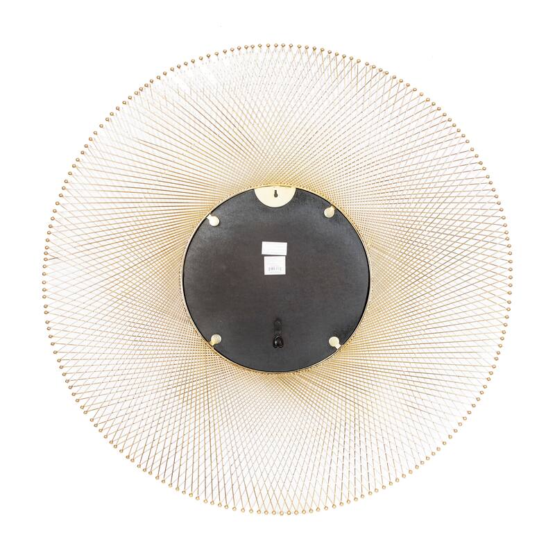 Gold Metal Starburst Room Wall Mirror - 46 x 2 x 46Round