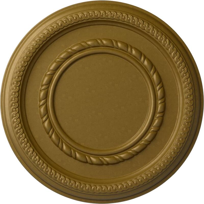 12 5/8"OD x 1 1/8"P Federal Roped Small Ceiling Medallion