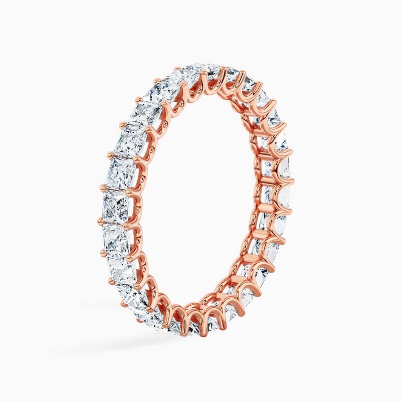 Auriya 14k Gold Princess Lab Grown Diamond Eternity Band 2.60 - 11.25 ct. tw. (F-G, VS)