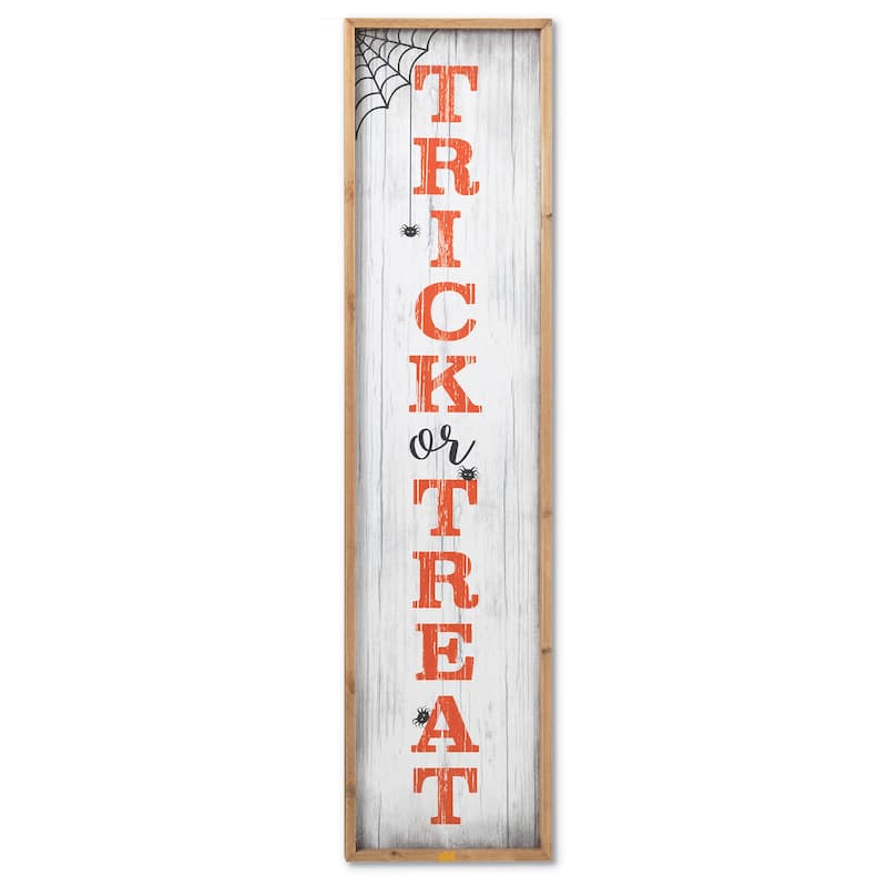 4 ft. Wooden Halloween Themed Porch Signs with Easel