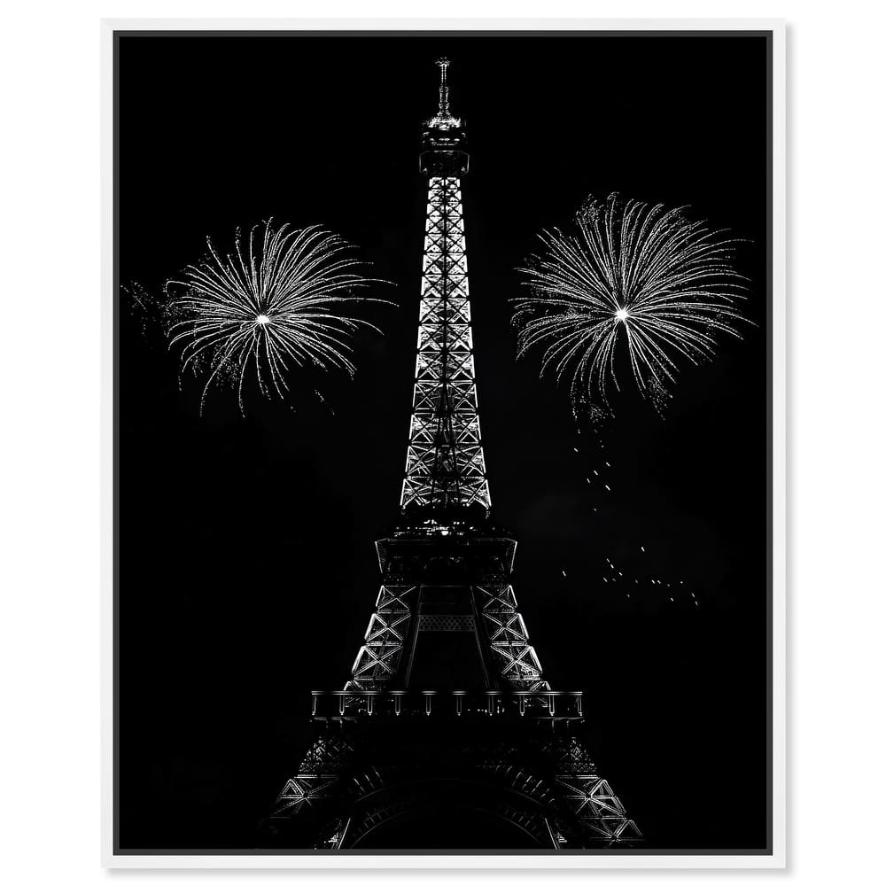 Fireworks Over Paris Canvas by Art Remedy