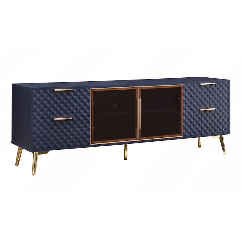 Modern Fashion Geometric Style TV Stand with Adjustable Metal Feet