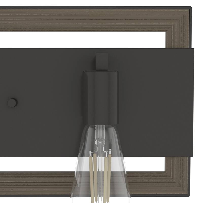 Hunter Woodburn Vanity Wall Light - Modern Farmhouse, Transitional, Rustic - Damp Rated!