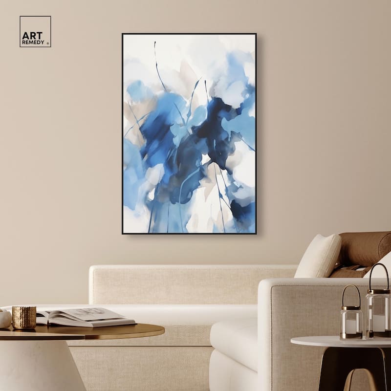 Fleur Bleue I Canvas by Art Remedy