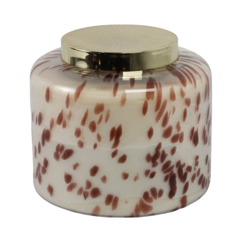 Decorative Scented Candle with Lid - Cinnamon Speckle 180oz - 9"