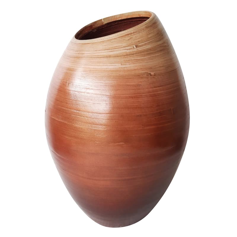 StyleCraft Katherine - Bamboo Vase - Brown
