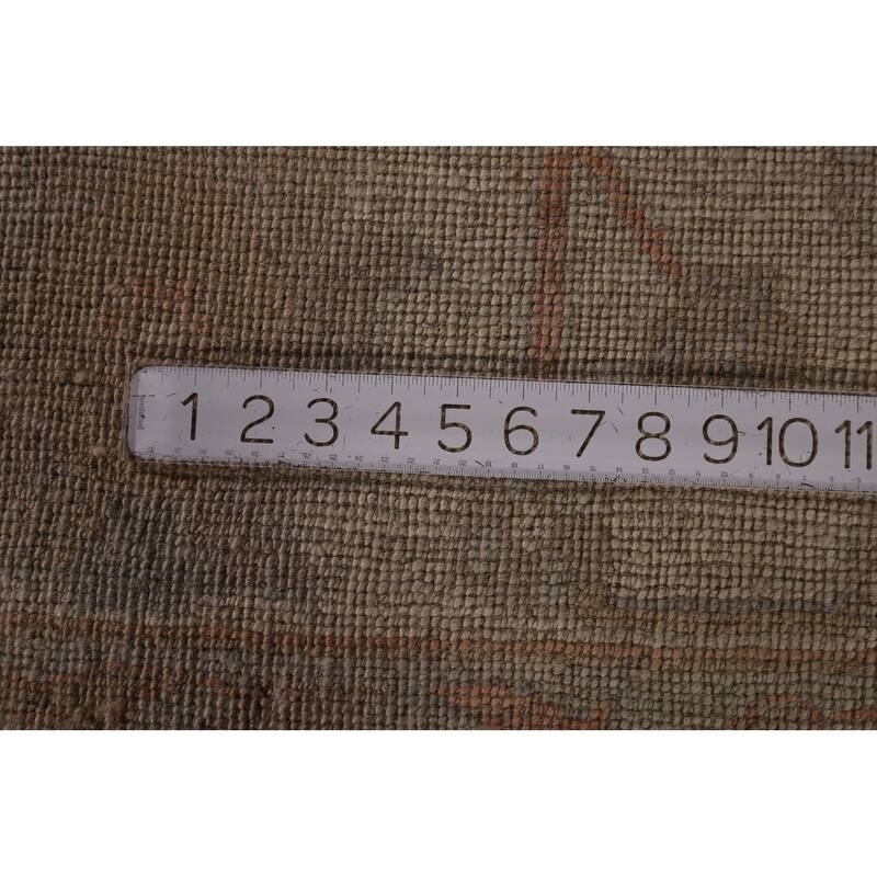 Vegetable Dye Oushak Area Rug Handmade Oriental Wool Carpet - 8'7" x 11'7"
