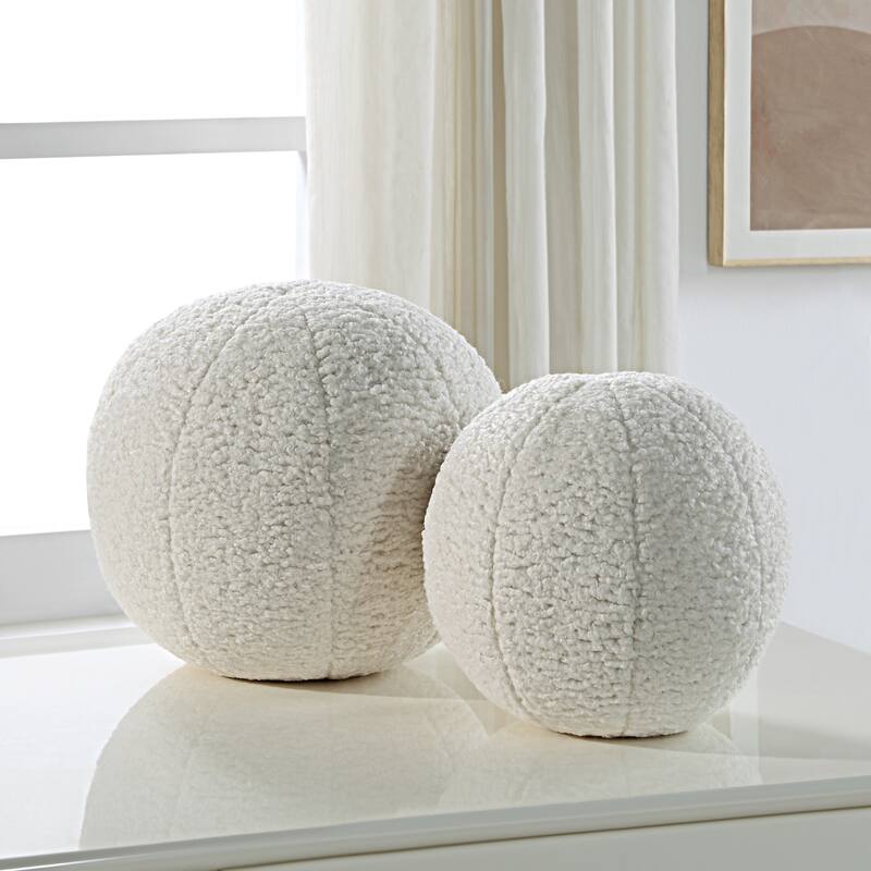 Uttermost 64048 Capra Set of (2) Decorative Fabric Spheres