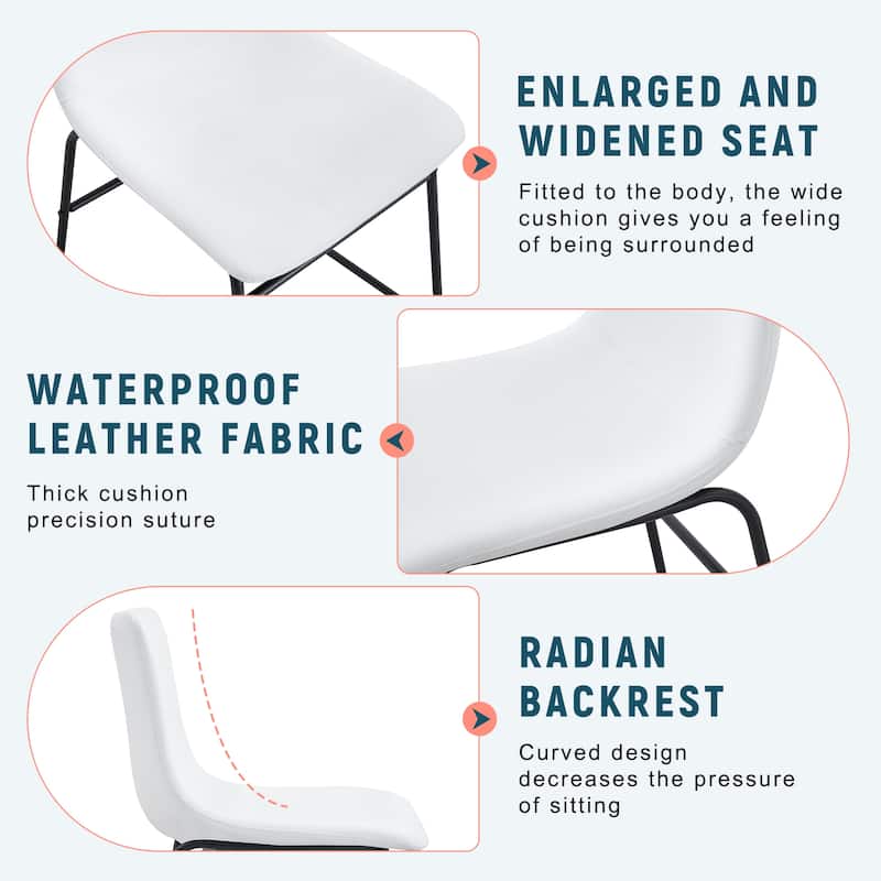 Classic PU Leather Chairs, A stylish seat perfect for modern industrial style environments