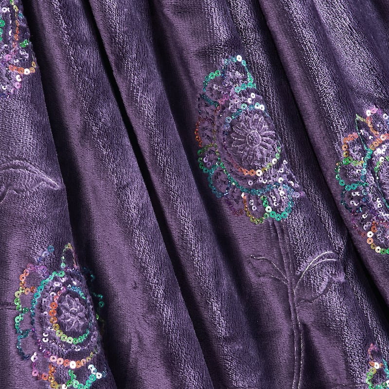 Embroidered Sequin Throw
