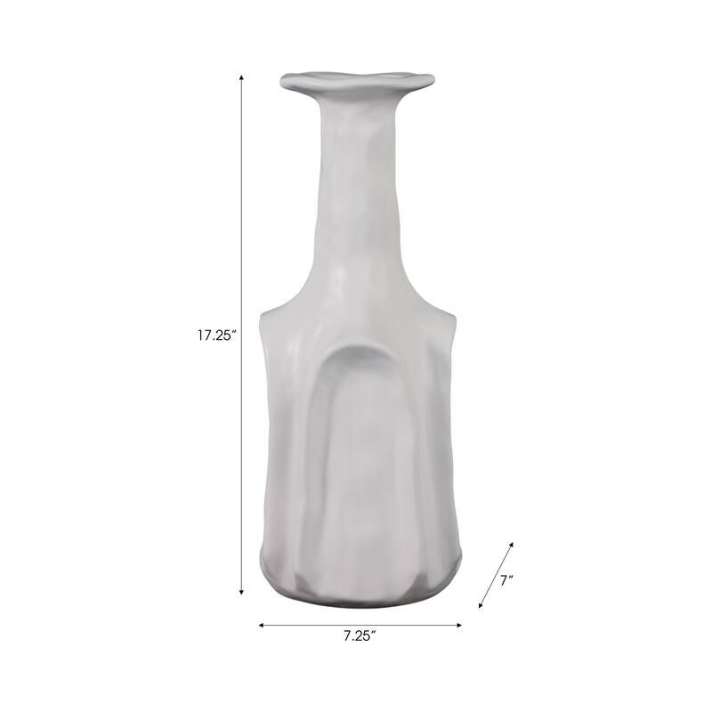 Stoneware Vase Sleek Modern Decorative for Fresh Flowers Accent