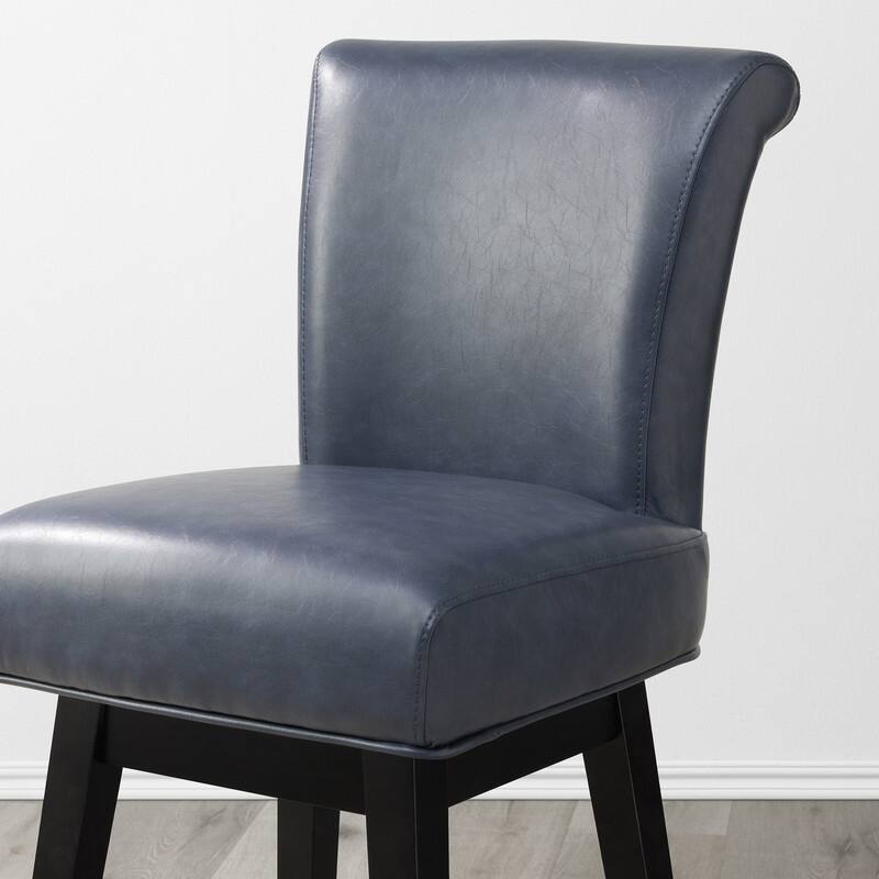 Spruce & Spring Noah Modern Upholstered Counter Height Swivel Barstool Single