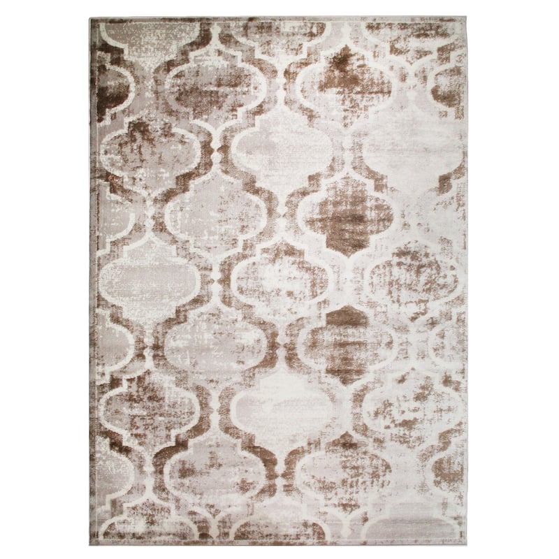 Superior Viking Contemporary Geometric Trellis Indoor Runner or Area Rug