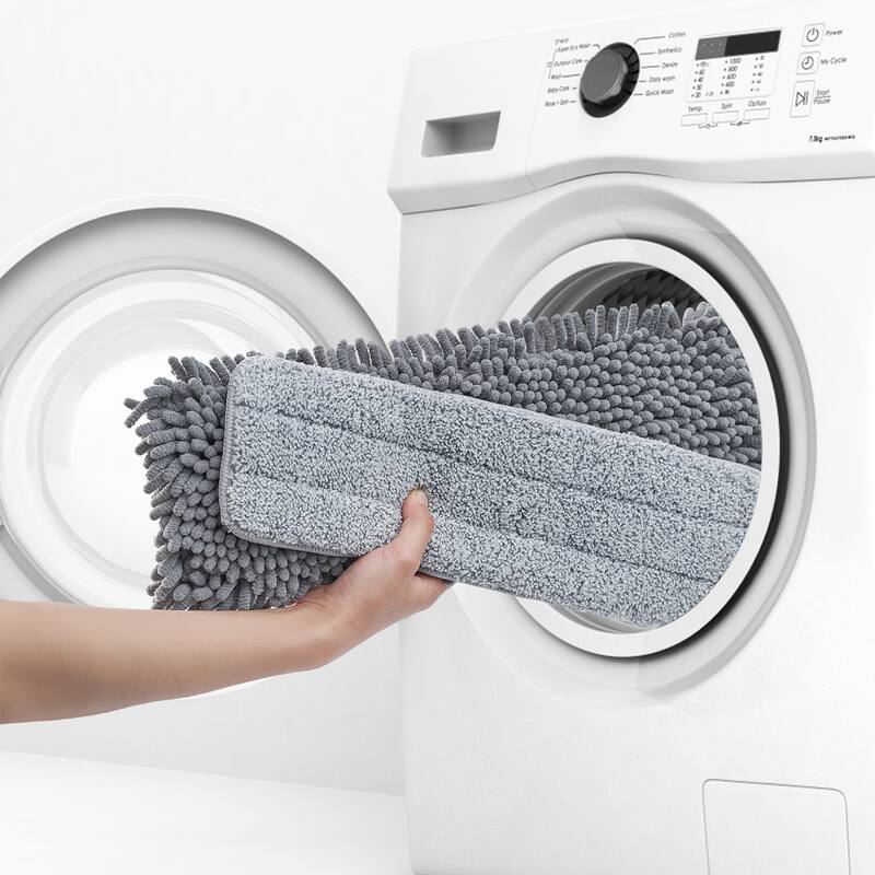 True & Tidy 2pc Chenille Mop Pad Replacement for SWEEP-180 Sweeper Mop