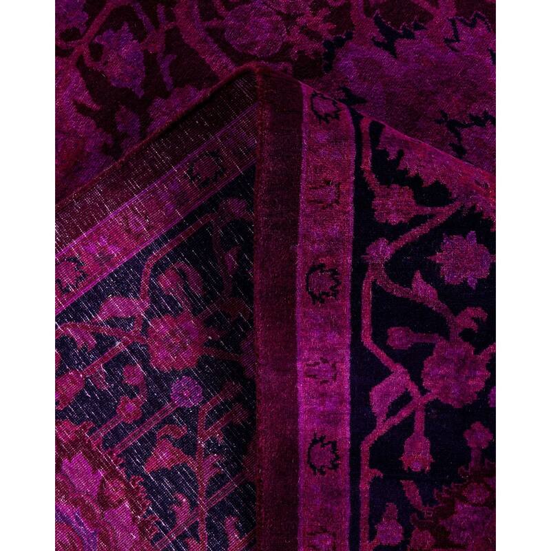 Fine Vibrance One-of-a-Kind Hand-Knotted Area Rug - Pink, 6' 0" x 9' 1" - 6' 0" x 9' 1"