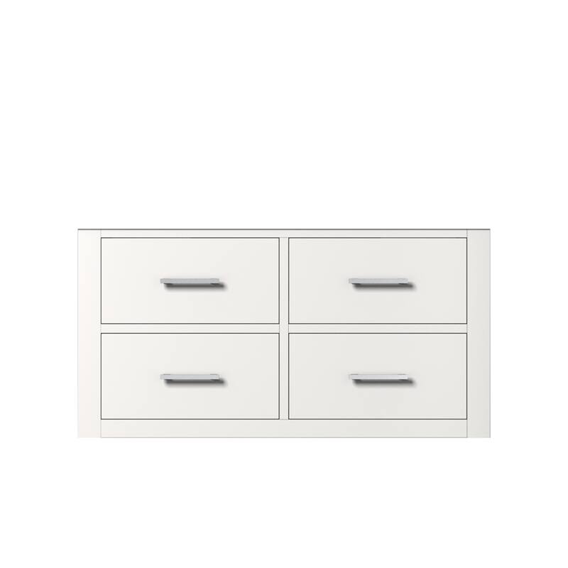 Castor Bath Vanity No Top, No Faucet, No Mirror - 36 inch - White