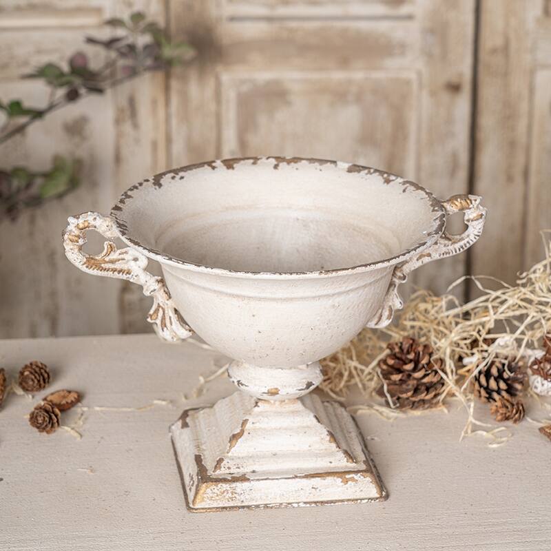 Indoor/Outdoor Double Handle Ceramic Planter for Living Room Garden