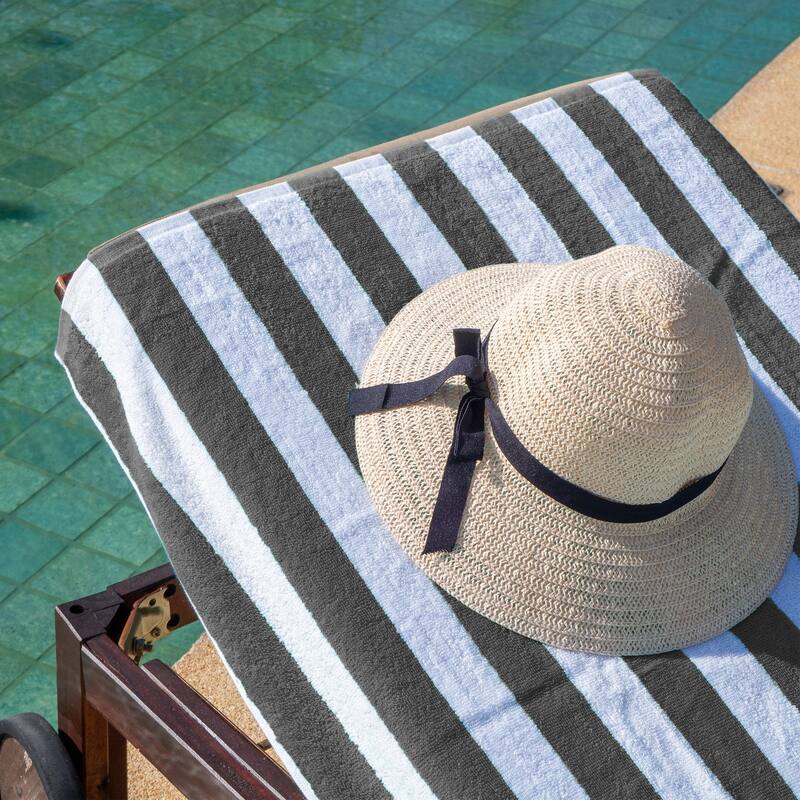 Arkwright California Cabana 4-Piece striped Beach Towel Set - 30x70