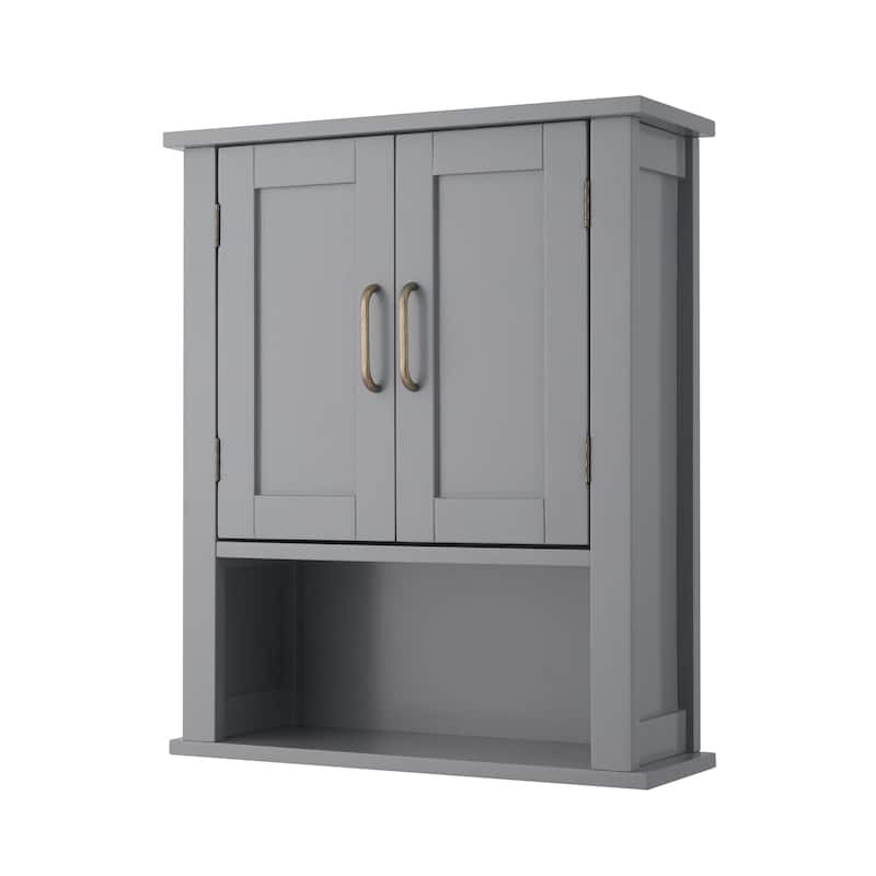 Teamson Home Mercer Wooden Two-Door Removable Wall Cabinet