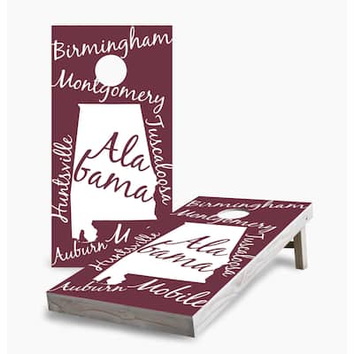 Alabama State Pride Cornhole Game (Choose Wraps or Boards)