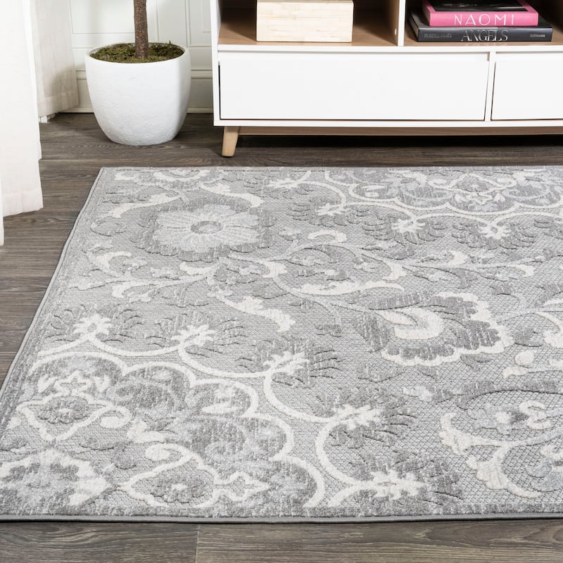 JONATHAN Y Cassis Modern Medallion High-Low Indoor/Outdoor Area Rug