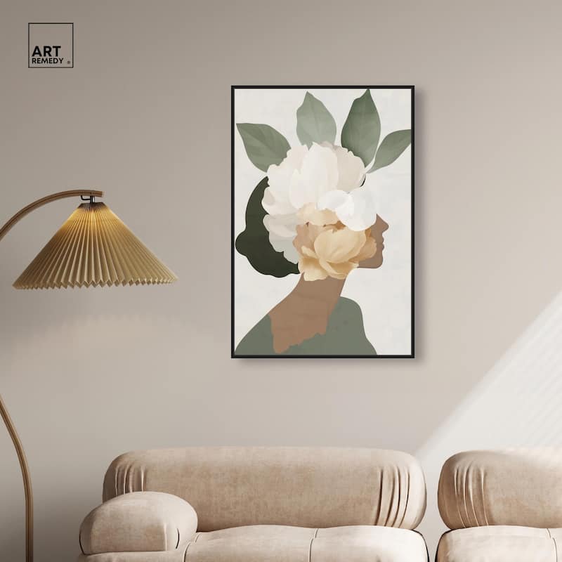 Floral Headpiece II Canvas by Art Remedy
