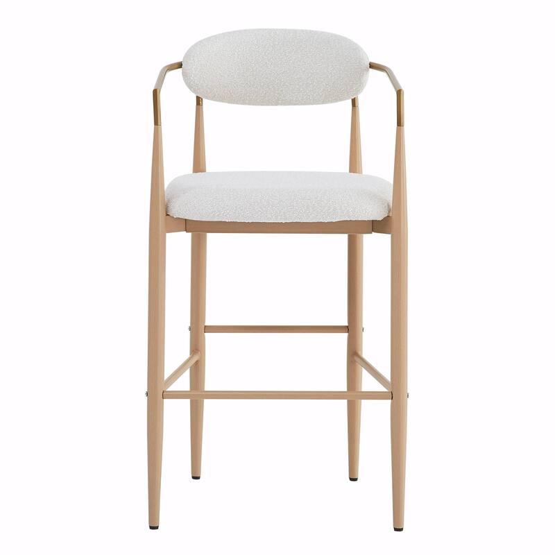 Modern Counter Stool Set - Comfortable, Sturdy Iron Frame