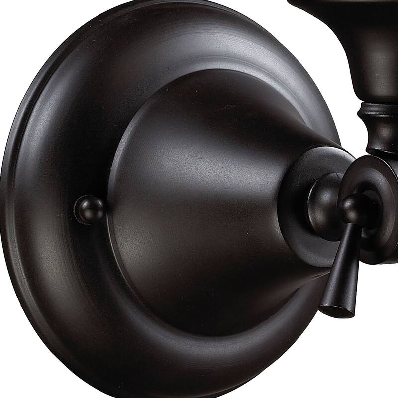 Elk Home Quinton Parlor Oiled Bronze With Opal Glass 1 Light Vanity