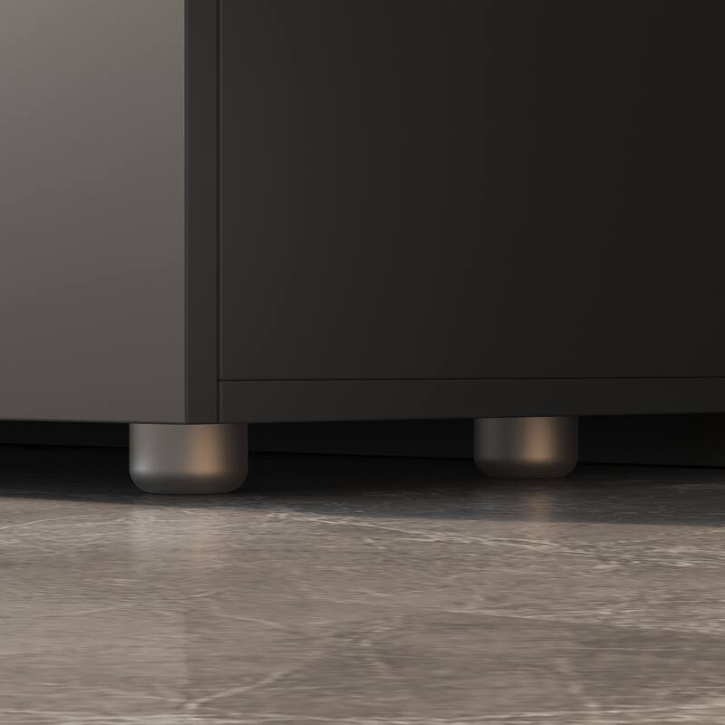 Black 6-Drawer Dresser for Bedroom, Modern Wide Chest of Drawers with Anti-Tip Safety, Large Storage Organizer Cabinet